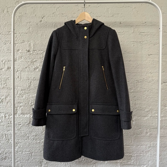 J. Crew Wool Stadium Coat - Picture 1 of 11